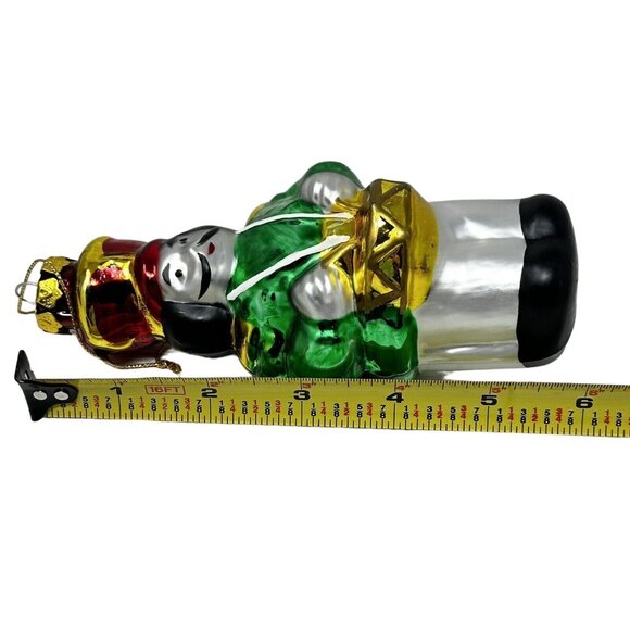 Studio 33 Christmas Soldier Blown Glass Tree Ornament 1997 European Style Glass - Picture 8 of 8